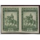 ARGENTINA 1956 GJ 1062P ESTAMPILLAS VARIEDAD PAREJA SIN DENTAR NUEVA MINT U$ 120 RARISIMA !!!